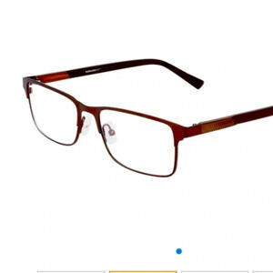 Marchon M-2023 Men Eyeglasses Frames RXable 202 Matte Brown NWT